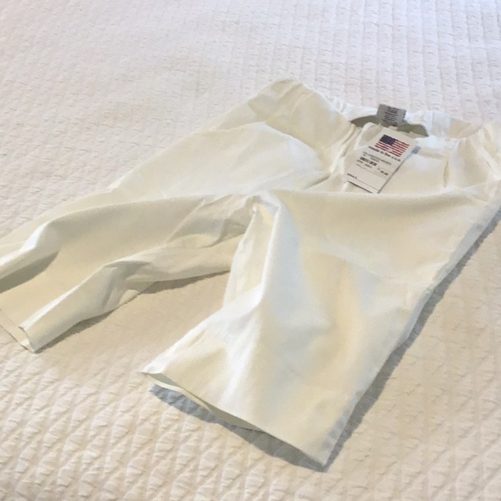 White Cotton Bermuda Stretch Shorts